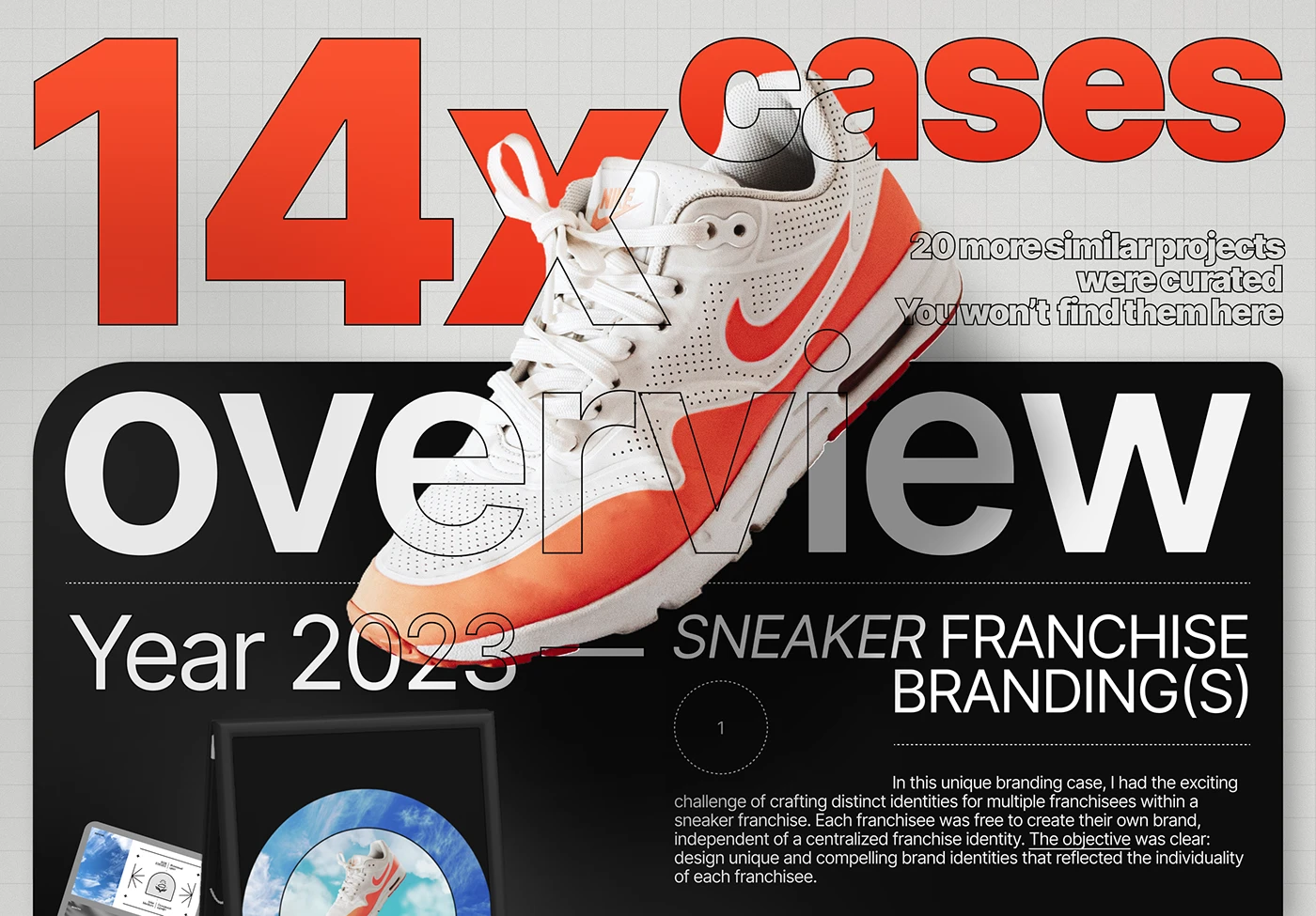 Sneaker Shops case study cover: 14 franchise brand identities